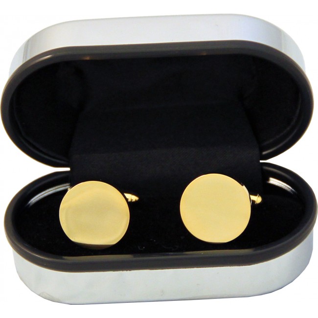 Promotional Gold Plated Cufflinks - Image 2