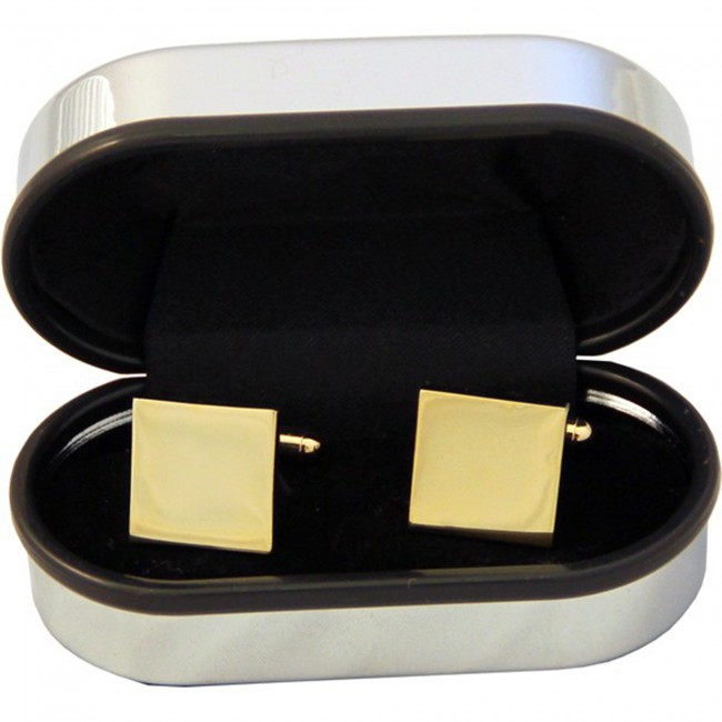 Promotional Gold Plated Cufflinks - Image 4