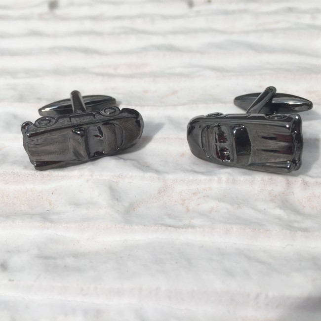 Promotional Sports Car Gun Metal Cufflinks