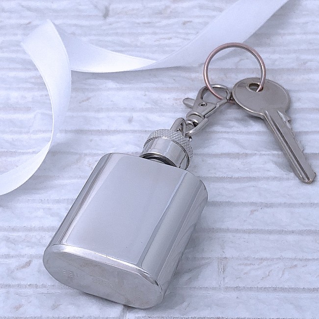 Promotional 1oz Keyring Flask - Image 1