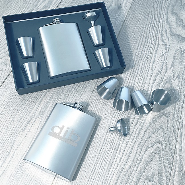 Promotional Flask & 4 Cup Set