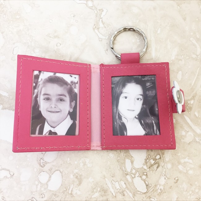 Promotional Flower Double Photo Keyring - Image 2