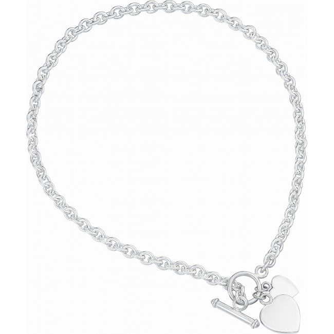 Promotional Sterling Silver Heart Charm Necklace