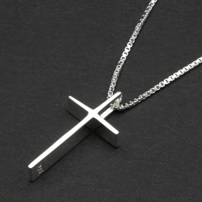 Promotional Sterling Silver Classic Cross And Chain