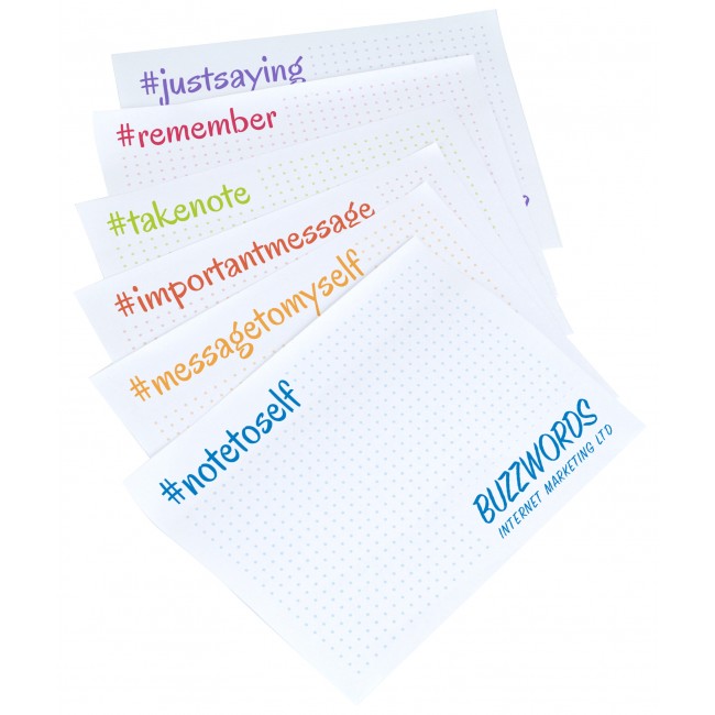 Promotional Sticky-Smart Notes Variable Print 5"x 3"