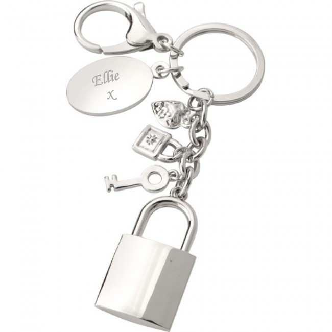 Promotional keyring with charms