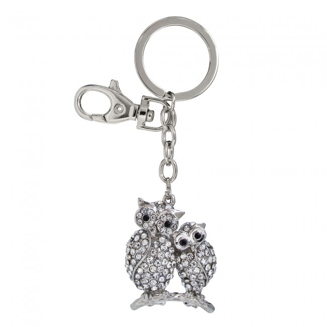 Promotional two owls keyring