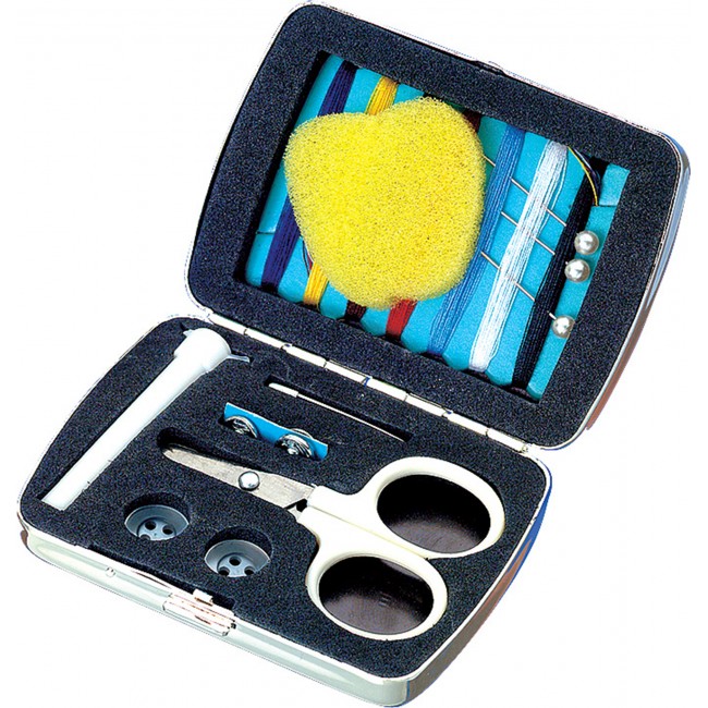 Promotional compact sewing kit