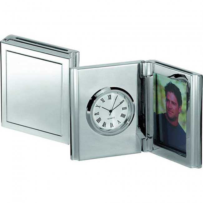 Promotional desk clock & photo frame