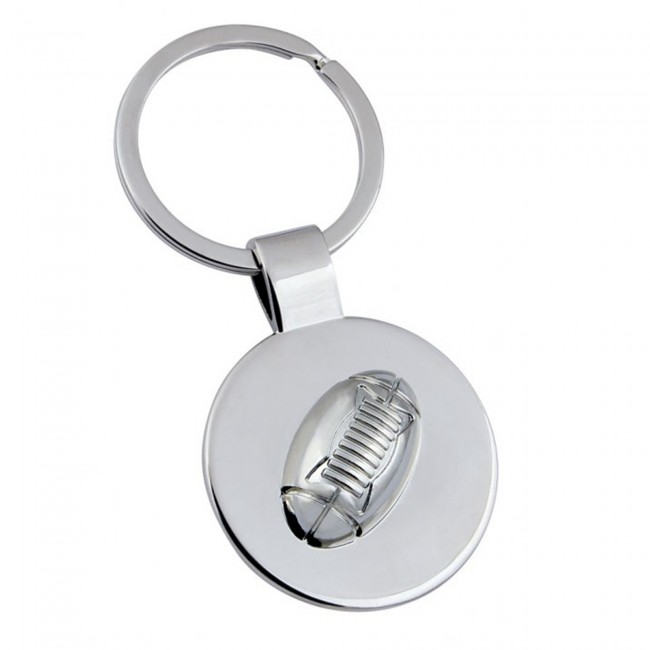 Promotional Rugby Ball Keyring