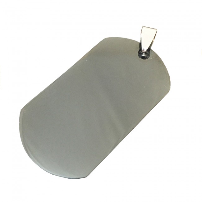 Promotional Military Dog Tag Pendant - Black