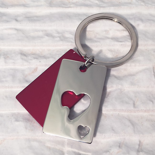 Promotional Burning Heart Keyring