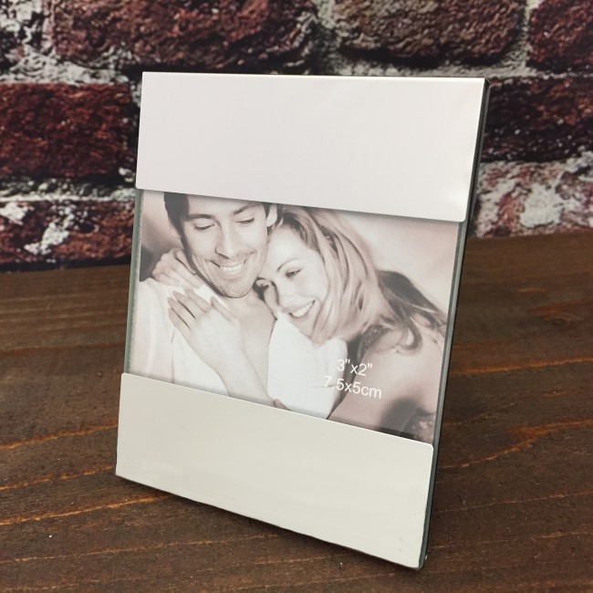 Promotional Stripe Photo frame - 8 x 5cm