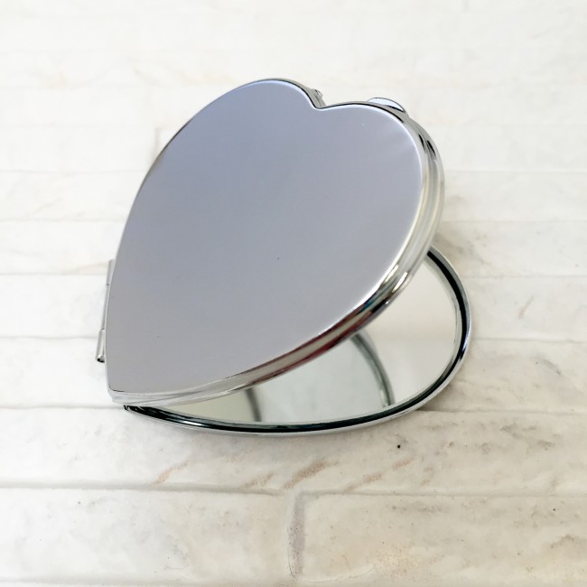 Promotional Classic Heart Compact Mirror