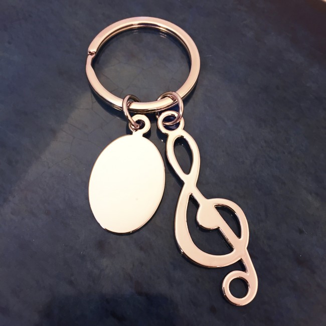 Promotional Treble Clef Keyring