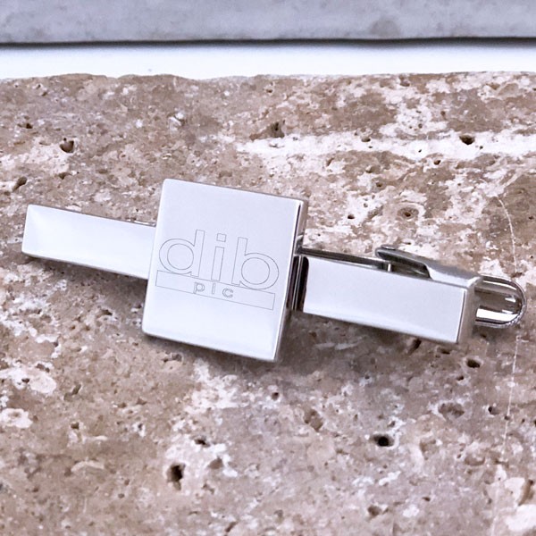 Promotional Engraved Tie Slide - Square