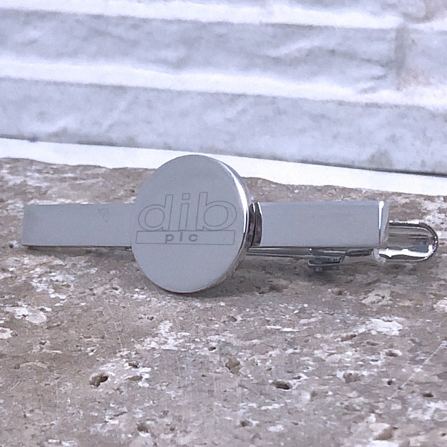 Promotional Engraved Tie Slide - Round