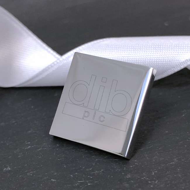 Promotional Engraved Lapel Pins - Square