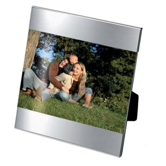 Promotional Mini Stripe Photoframe Chrome Plated