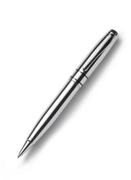 Promotional Tramline Ballpoint Pen - Chrome - in Chrome Box