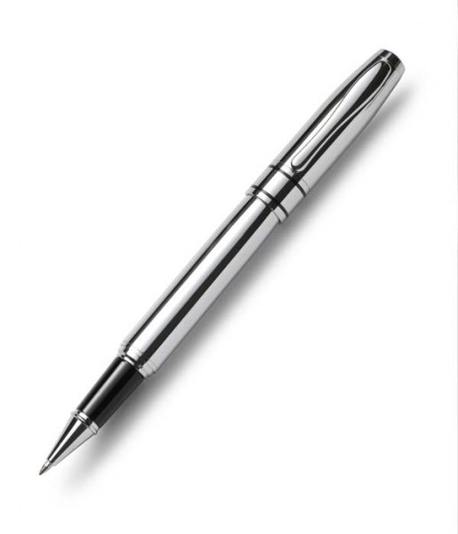 Promotional Tramline Ballpoint Pen - Chrome - in Chrome Box