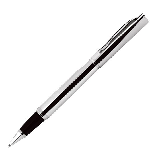 Promotional Facet Ballpoint Pen - Chrome - in Chrome Box