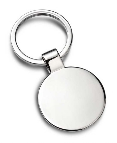 Promotional 35mm Round Keyring with Loop Fitting