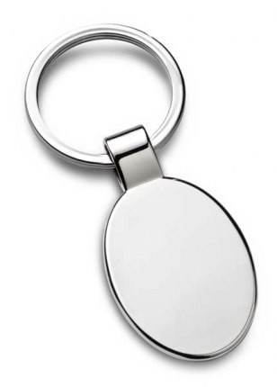 Promotional Oval Keyring with Loop Fitting