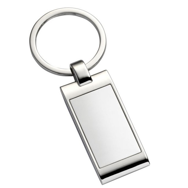 Promotional Recess Keyring - Rectangular