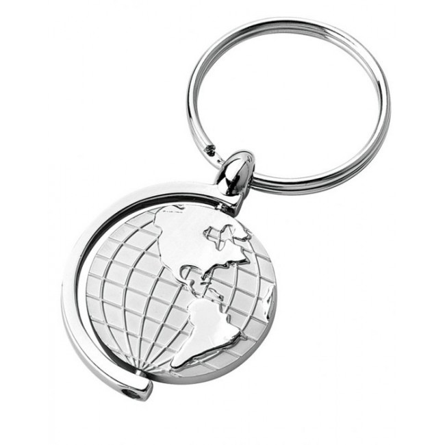 Promotional Spinning Globe Keyring