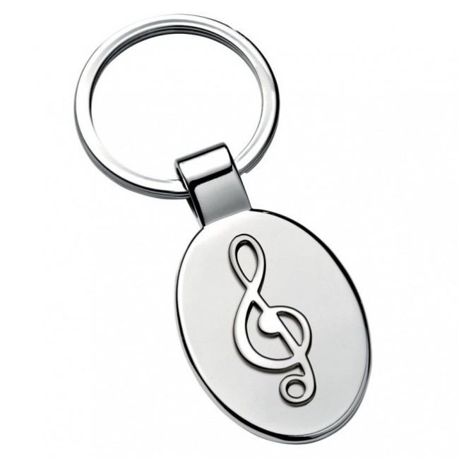 Promotional Music "Treble Clef" Keyring - Oval