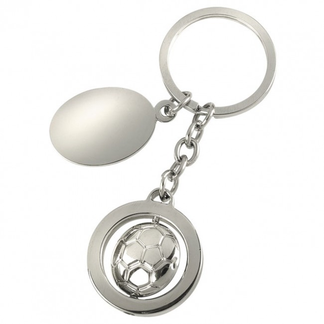 Promotional Spinning Football Keyring