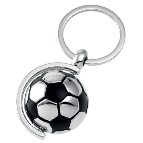 Promotional Spinning Football Keyring