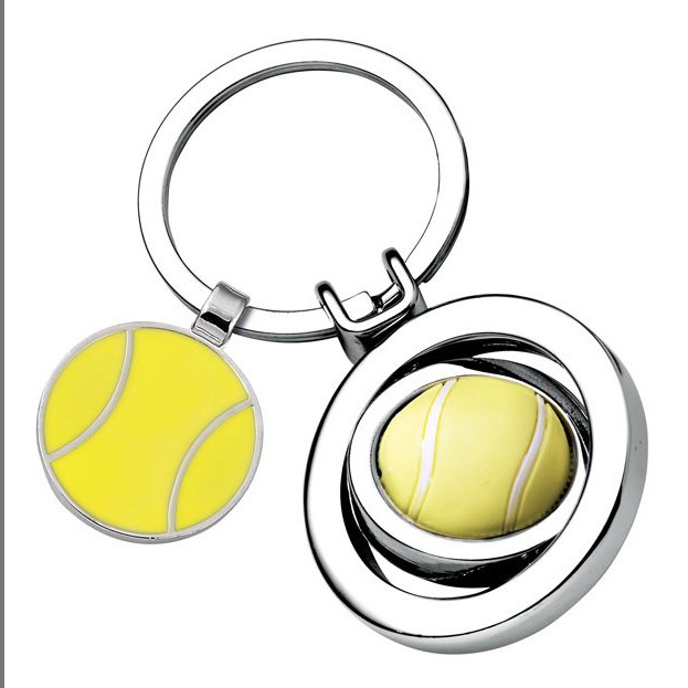 Promotional Spinning Tennis Keyring