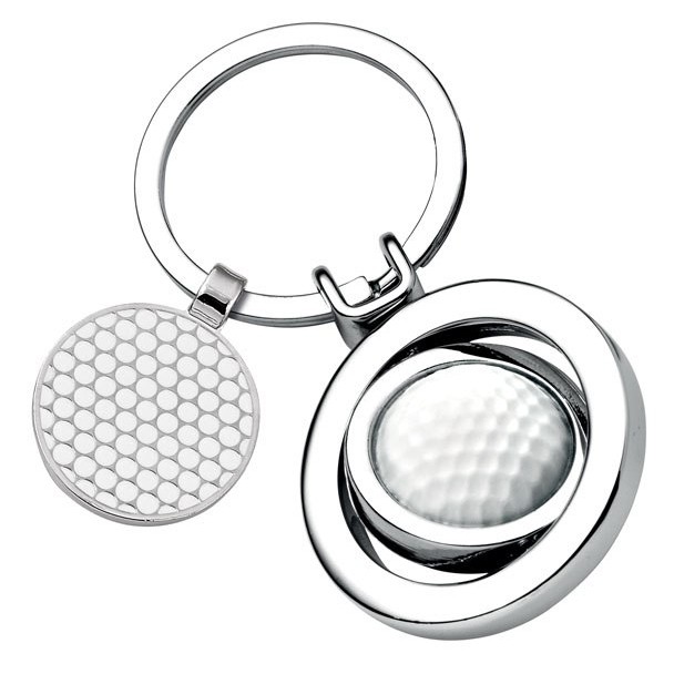 Promotional Spinning Golf Ball Keyring