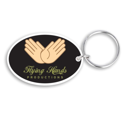 Promotional 50mm Oval Keyring