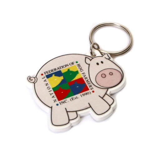 Promotional Pig Shaped  Keyring