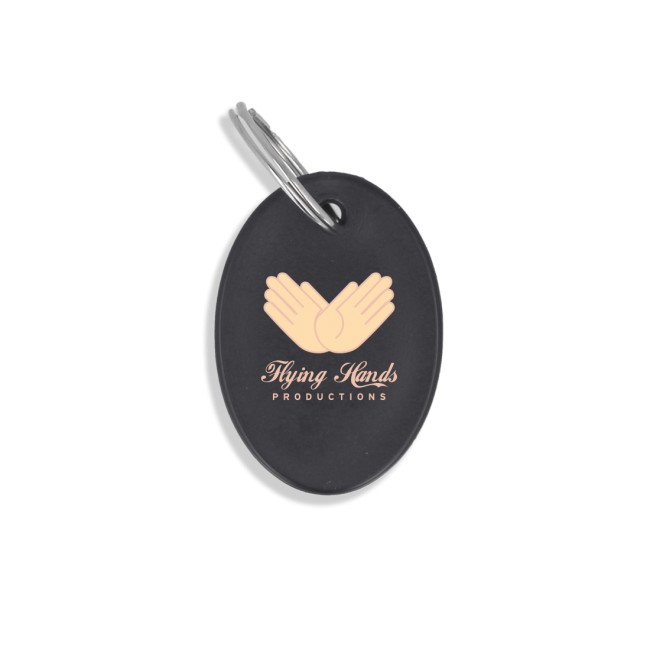 Promotional Deluxe Keyring Oval Shape