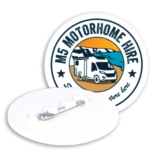 Promotional 55mm Pin Badge