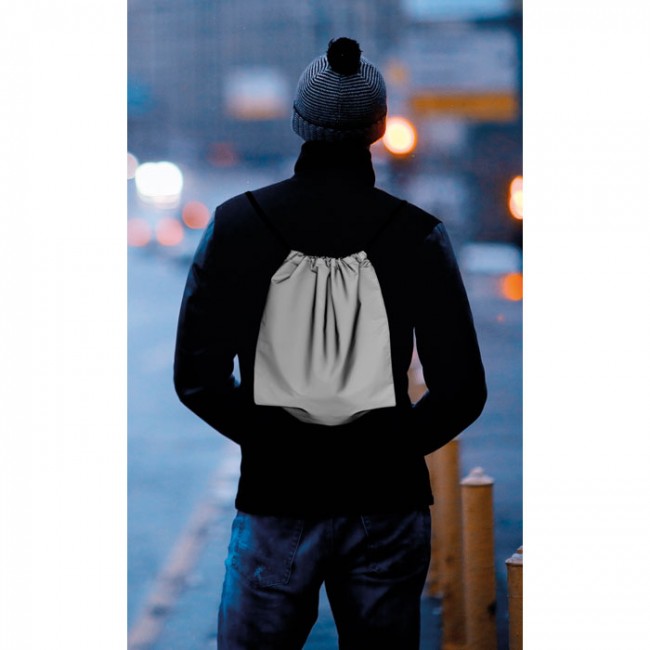 Promotional High Reflective Drawstring Bag - Image 2