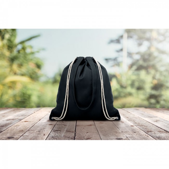 Promotional Canvas 2 Function Drawstring Bag 220gr/m² - Image 2