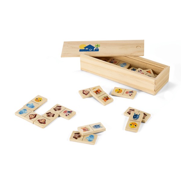 Promotional Wooden Dominoes Game