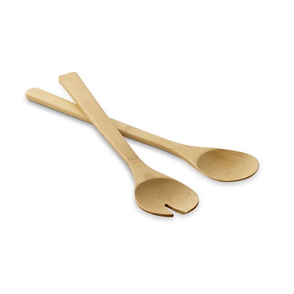 Promotional Set Of 2 Bamboo Salad Servers