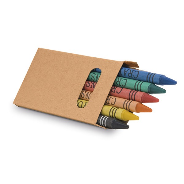 Promotional Cardboard Box With 6 Crayons