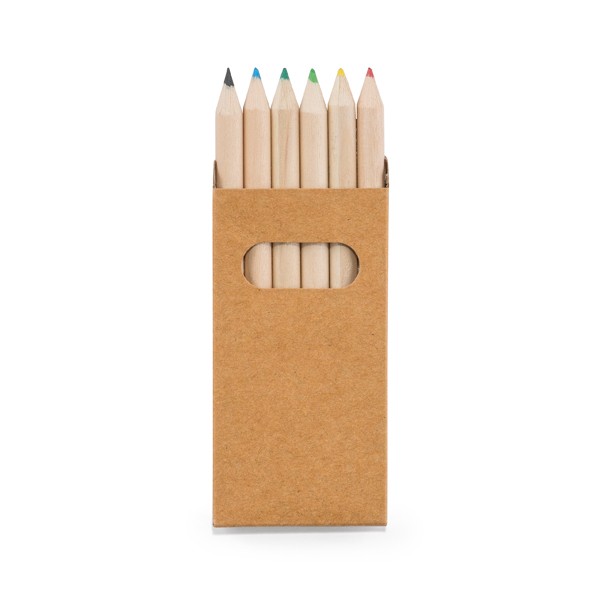 Promotional Pencil Box With 6 Coloured Pencils