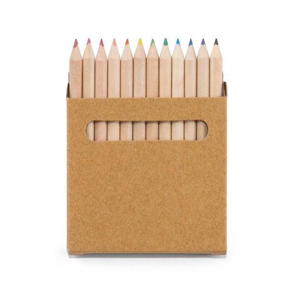 Promotional Pencil Box With 12 Coloured Pencils