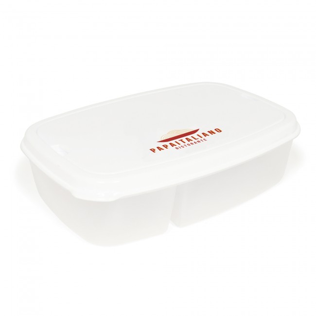 Promotional Split Cell Lunch Box & Cutlery Set - Image 1