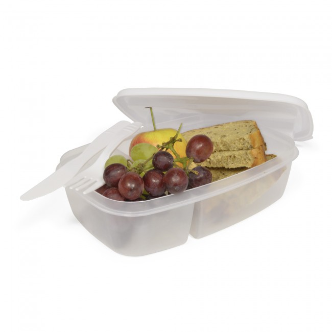 Promotional Split Cell Lunch Box & Cutlery Set - Image 2