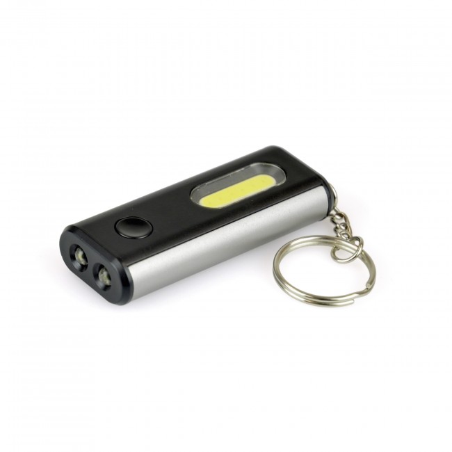 Promotional Everett Aluminium Torch Keyring