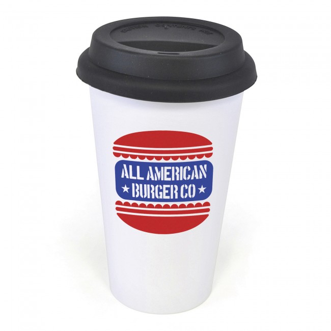 Promotional Plastic Take Out Mug 400ml